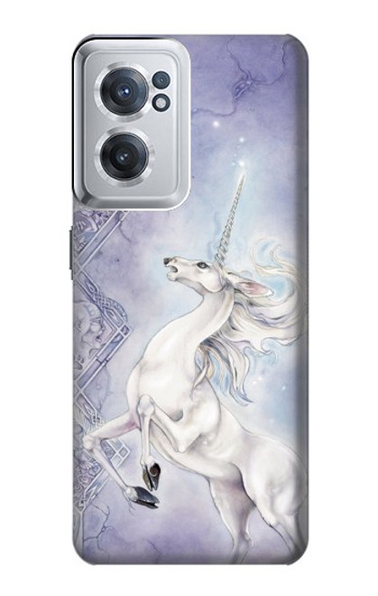 W1134 White Horse Unicorn Hard Case and Leather Flip Case For OnePlus Nord CE 2 5G