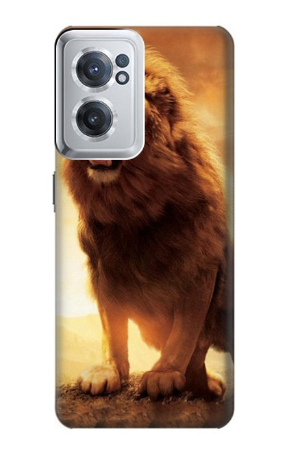 W1957 Lion Aslan Hard Case and Leather Flip Case For OnePlus Nord CE 2 5G