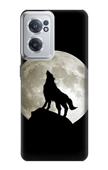 W1981 Wolf Howling at The Moon Hard Case and Leather Flip Case For OnePlus Nord CE 2 5G