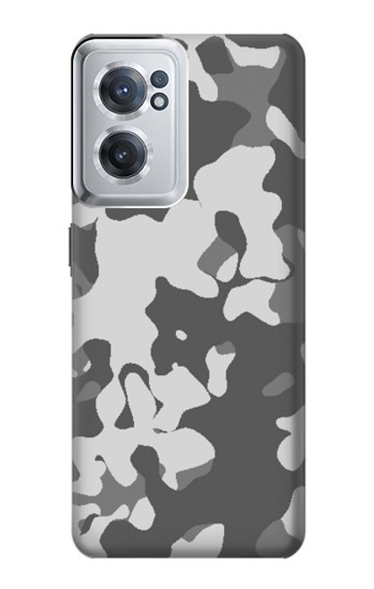 W2186 Gray Camo Camouflage Graphic Printed Hard Case and Leather Flip Case For OnePlus Nord CE 2 5G