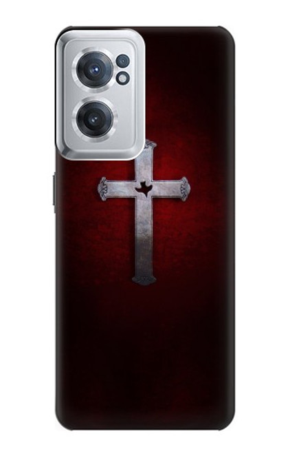 W3160 Christian Cross Hard Case and Leather Flip Case For OnePlus Nord CE 2 5G