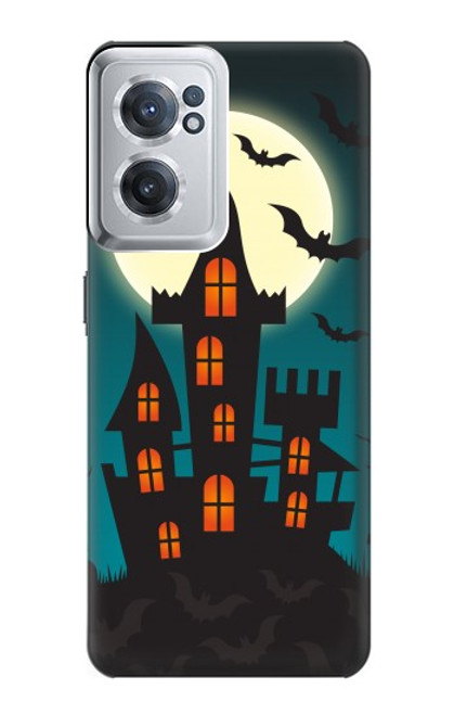 W3268 Halloween Festival Castle Hard Case and Leather Flip Case For OnePlus Nord CE 2 5G