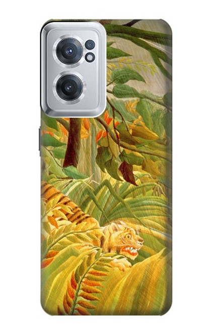 W3344 Henri Rousseau Tiger in a Tropical Storm Hard Case and Leather Flip Case For OnePlus Nord CE 2 5G