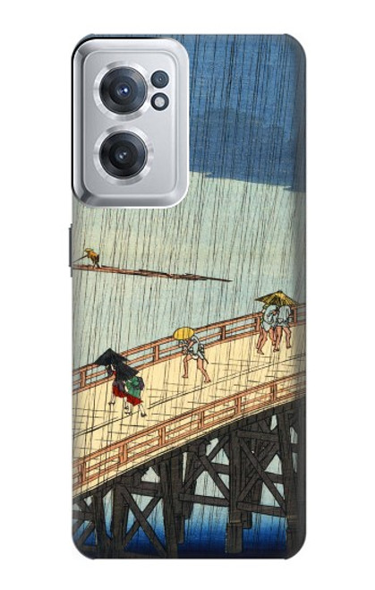 W3347 Utagawa Hiroshige Sudden shower Hard Case and Leather Flip Case For OnePlus Nord CE 2 5G