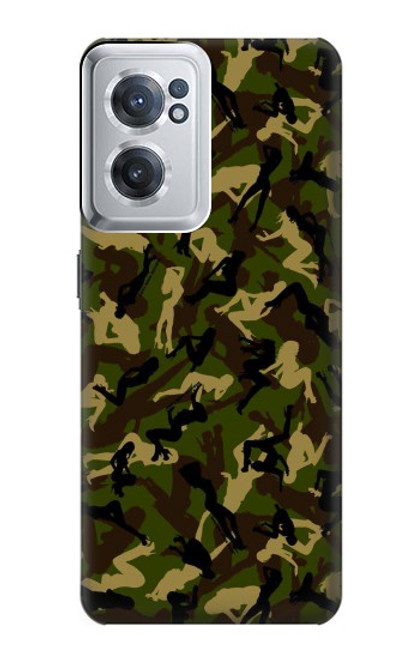 W3356 Sexy Girls Camo Camouflage Hard Case and Leather Flip Case For OnePlus Nord CE 2 5G