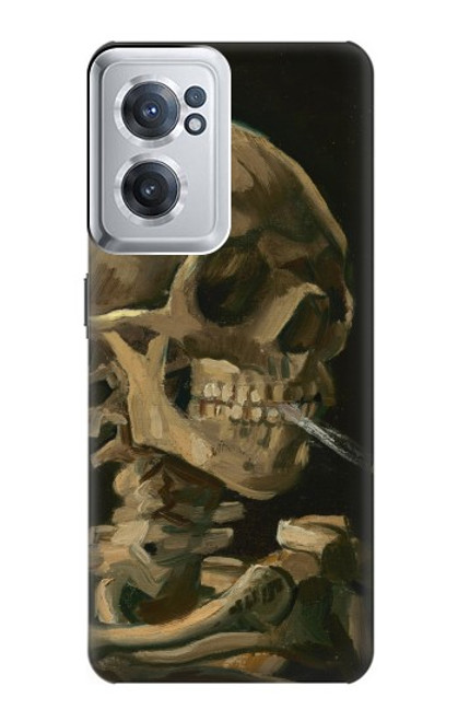 W3358 Vincent Van Gogh Skeleton Cigarette Hard Case and Leather Flip Case For OnePlus Nord CE 2 5G