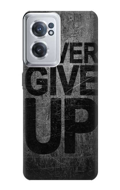 W3367 Never Give Up Hard Case and Leather Flip Case For OnePlus Nord CE 2 5G