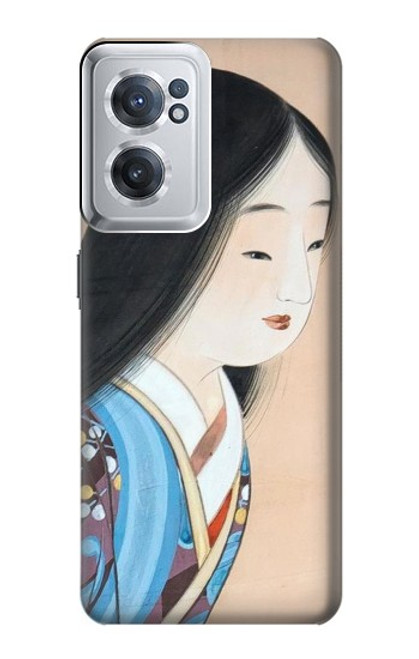 W3483 Japan Beauty Kimono Hard Case and Leather Flip Case For OnePlus Nord CE 2 5G