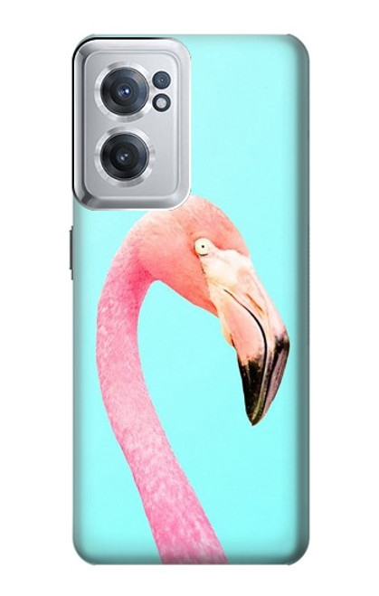 W3708 Pink Flamingo Hard Case and Leather Flip Case For OnePlus Nord CE 2 5G