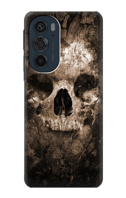 W0552 Skull Hard Case and Leather Flip Case For Motorola Edge 30 Pro