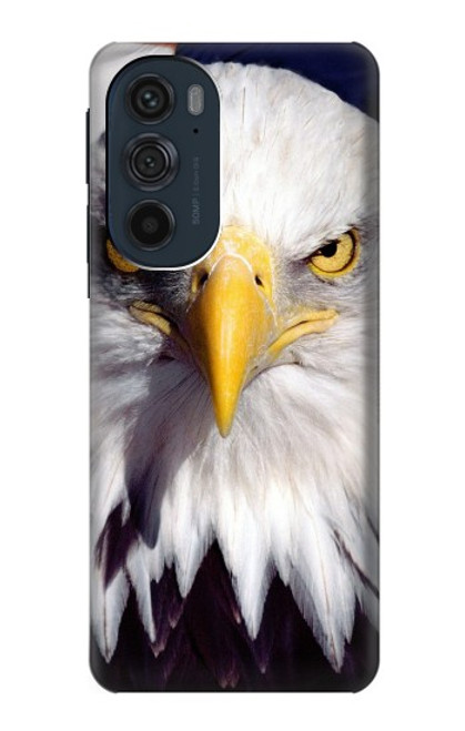 W0854 Eagle American Hard Case and Leather Flip Case For Motorola Edge 30 Pro