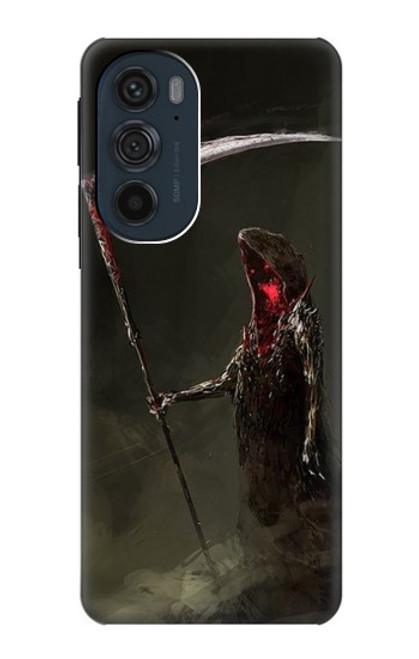 W1319 Grim Reaper Death Scythe Hard Case and Leather Flip Case For Motorola Edge 30 Pro