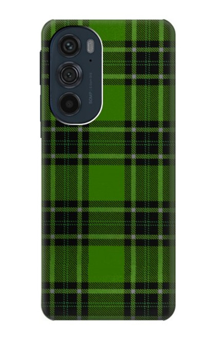 W2373 Tartan Green Pattern Hard Case and Leather Flip Case For Motorola Edge 30 Pro