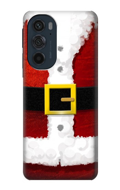 W2846 Christmas Santa Red Suit Hard Case and Leather Flip Case For Motorola Edge 30 Pro