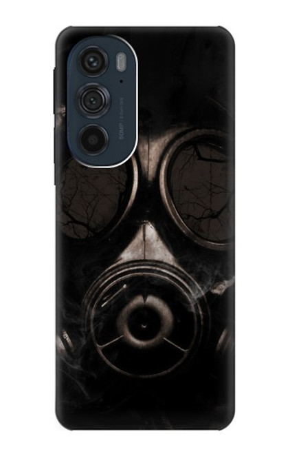 W2910 Gas Mask Hard Case and Leather Flip Case For Motorola Edge 30 Pro