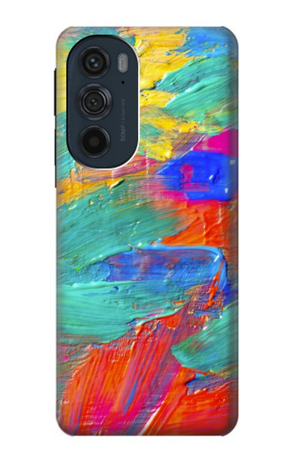 W2942 Brush Stroke Painting Hard Case and Leather Flip Case For Motorola Edge 30 Pro