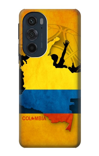 W2996 Colombia Football Soccer Hard Case and Leather Flip Case For Motorola Edge 30 Pro