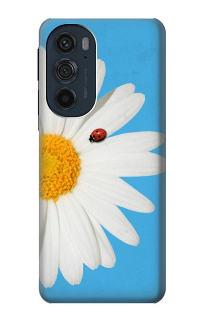 W3043 Vintage Daisy Lady Bug Hard Case and Leather Flip Case For Motorola Edge 30 Pro