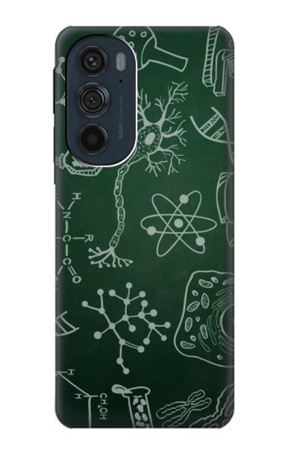 W3211 Science Green Board Hard Case and Leather Flip Case For Motorola Edge 30 Pro