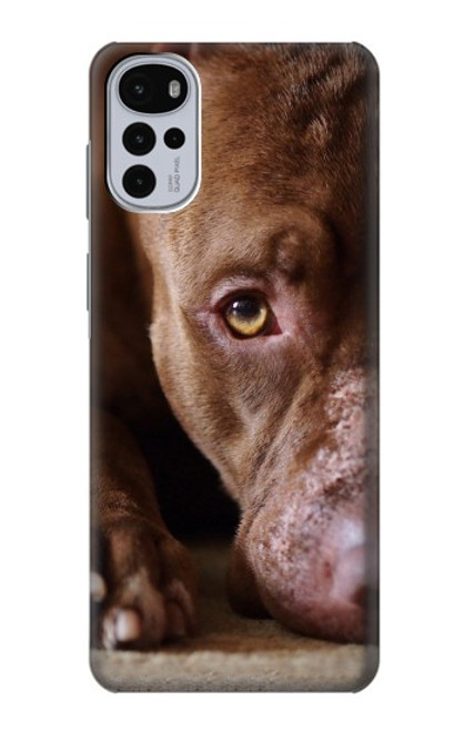 W0519 PitBull Face Hard Case and Leather Flip Case For Motorola Moto G22