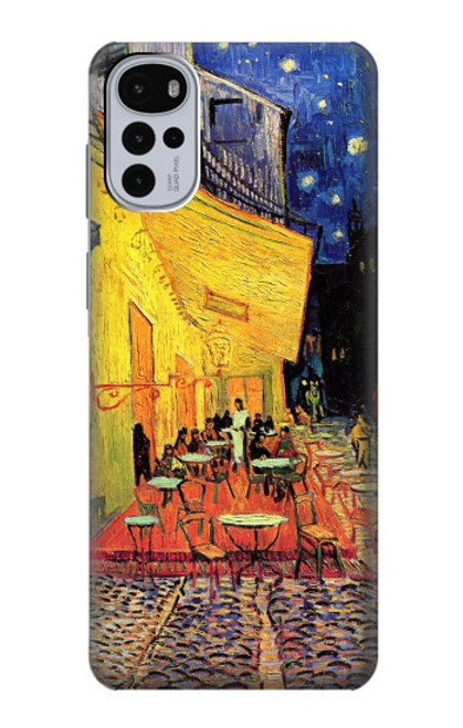 W0929 Van Gogh Cafe Terrace Hard Case and Leather Flip Case For Motorola Moto G22