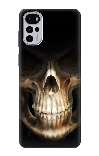 W1107 Skull Face Grim Reaper Hard Case and Leather Flip Case For Motorola Moto G22