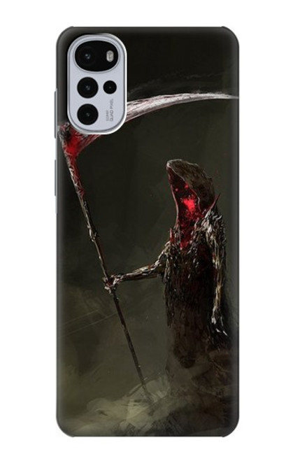 W1319 Grim Reaper Death Scythe Hard Case and Leather Flip Case For Motorola Moto G22