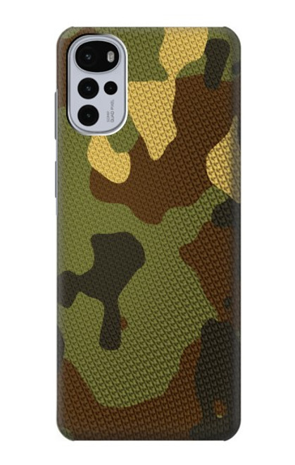 W1602 Camo Camouflage Graphic Printed Hard Case and Leather Flip Case For Motorola Moto G22