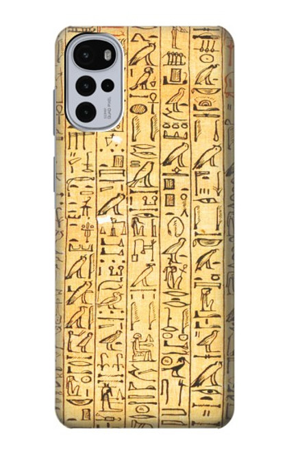 W1625 Egyptian Coffin Texts Hard Case and Leather Flip Case For Motorola Moto G22