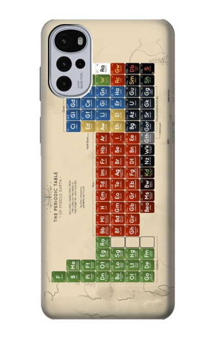 W1695 The Periodic Table of Middle Earth Hard Case and Leather Flip Case For Motorola Moto G22