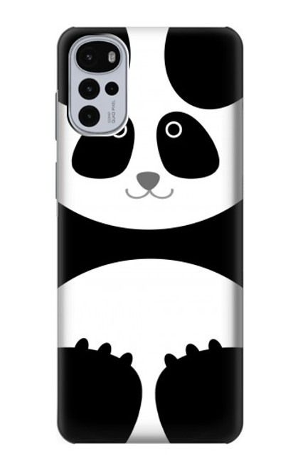 W2085 Panda Minimalist Hard Case and Leather Flip Case For Motorola Moto G22