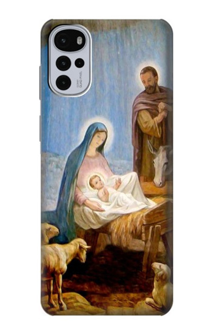 W2276 The Nativity Hard Case and Leather Flip Case For Motorola Moto G22