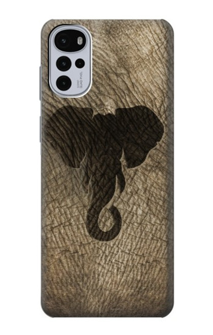 W2516 Elephant Skin Graphic Printed Hard Case and Leather Flip Case For Motorola Moto G22