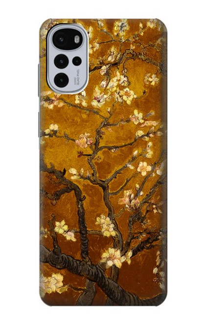 W2663 Yellow Blossoming Almond Tree Van Gogh Hard Case and Leather Flip Case For Motorola Moto G22