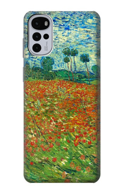 W2681 Field Of Poppies Vincent Van Gogh Hard Case and Leather Flip Case For Motorola Moto G22