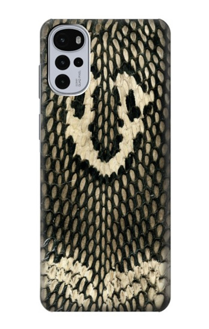 W2711 King Cobra Snake Skin Graphic Printed Hard Case and Leather Flip Case For Motorola Moto G22