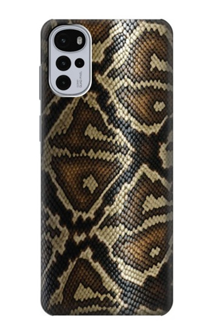 W2712 Anaconda Amazon Snake Skin Graphic Printed Hard Case and Leather Flip Case For Motorola Moto G22