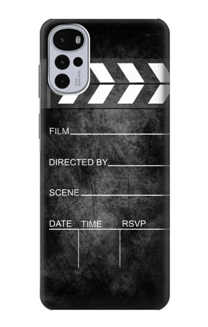 W2919 Vintage Director Clapboard Hard Case and Leather Flip Case For Motorola Moto G22