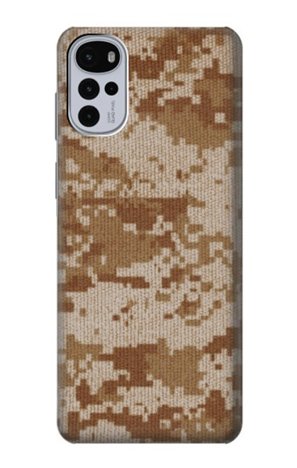 W2939 Desert Digital Camo Camouflage Hard Case and Leather Flip Case For Motorola Moto G22