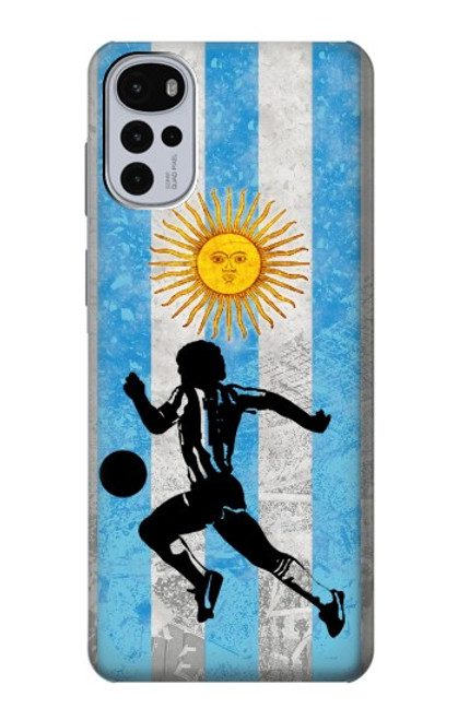 W2977 Argentina Football Soccer Hard Case and Leather Flip Case For Motorola Moto G22