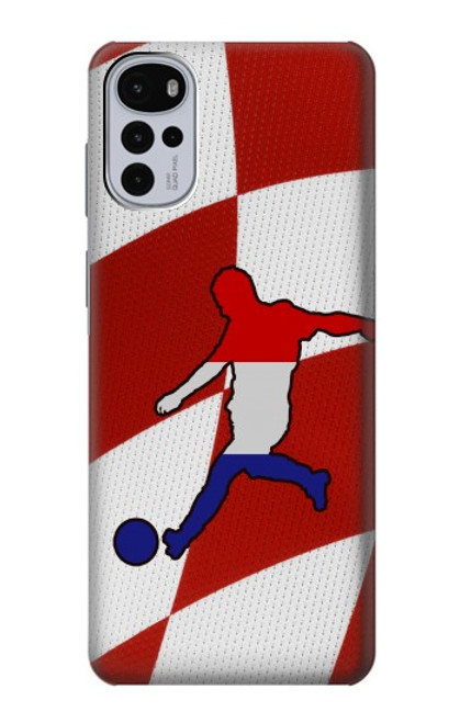 W2993 Croatia Football Soccer Hard Case and Leather Flip Case For Motorola Moto G22