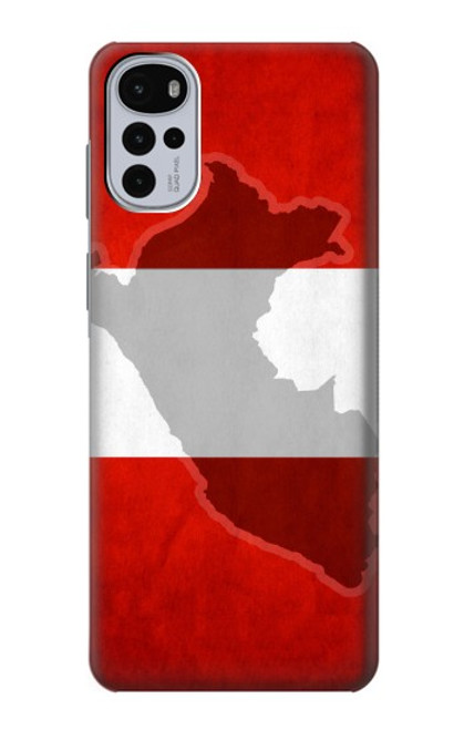 W3018 Peru Flag Hard Case and Leather Flip Case For Motorola Moto G22