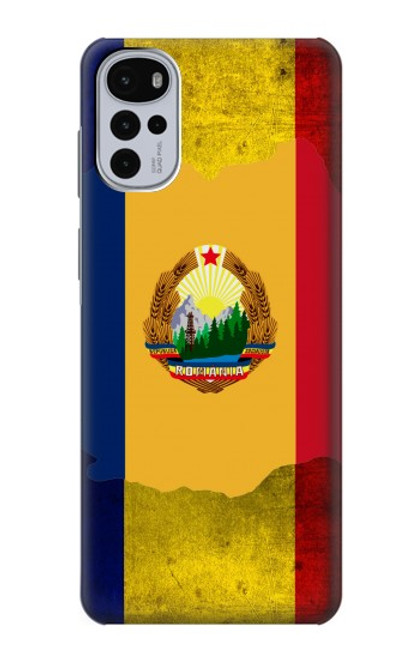 W3021 Romania Flag Hard Case and Leather Flip Case For Motorola Moto G22