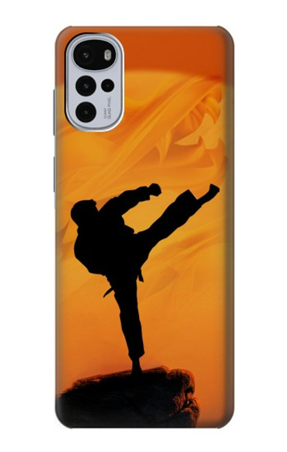 W3024 Kung Fu Karate Fighter Hard Case and Leather Flip Case For Motorola Moto G22