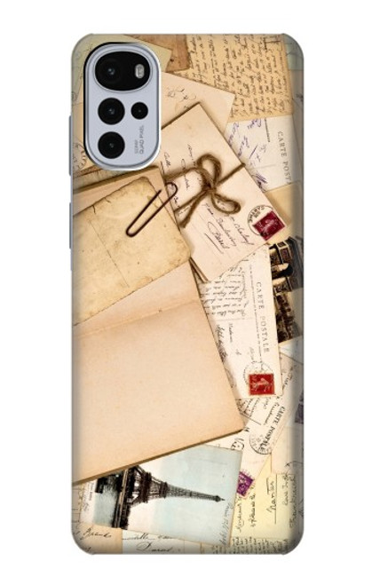 W3397 Postcards Memories Hard Case and Leather Flip Case For Motorola Moto G22