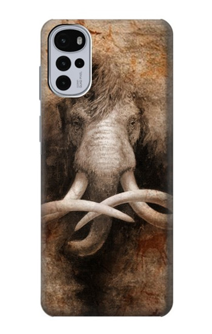 W3427 Mammoth Ancient Cave Art Hard Case and Leather Flip Case For Motorola Moto G22