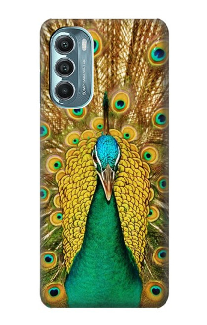 W0513 Peacock Hard Case and Leather Flip Case For Motorola Moto G Stylus 5G (2022)