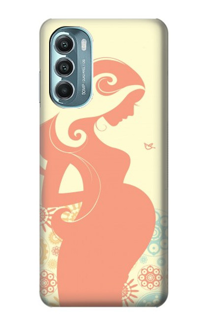 W0815 Pregnant Art Hard Case and Leather Flip Case For Motorola Moto G Stylus 5G (2022)