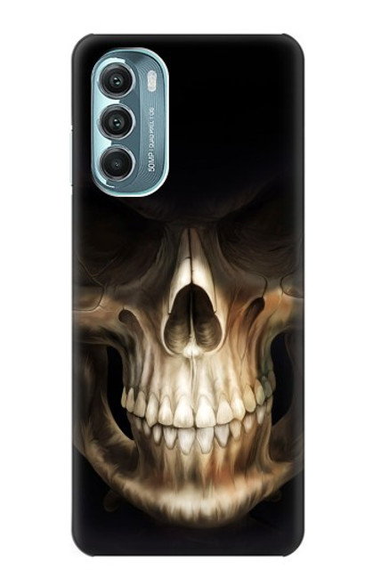 W1107 Skull Face Grim Reaper Hard Case and Leather Flip Case For Motorola Moto G Stylus 5G (2022)