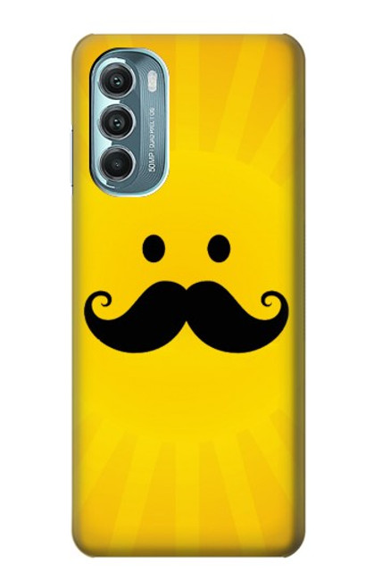 W1145 Yellow Mustache Sun Hard Case and Leather Flip Case For Motorola Moto G Stylus 5G (2022)